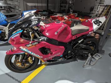 Pink motorbike