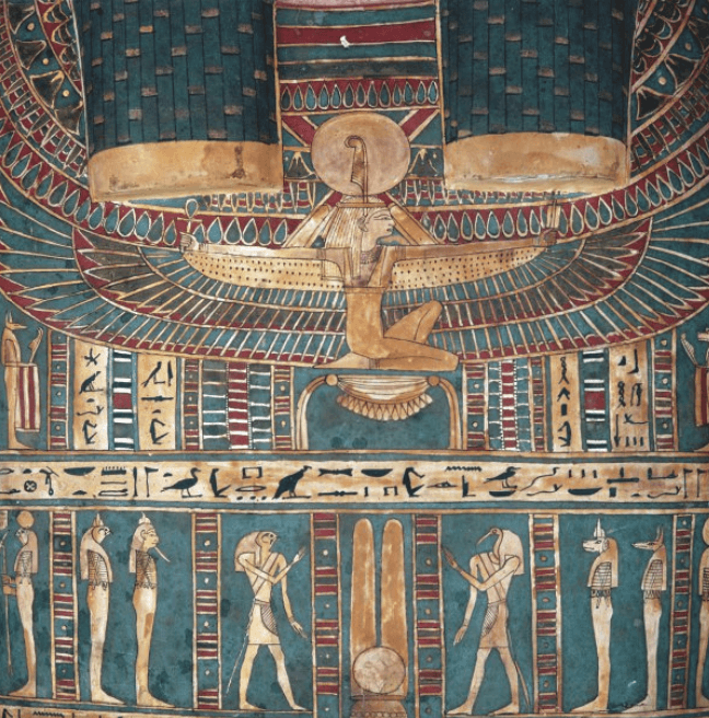 Blue Egyptian painting