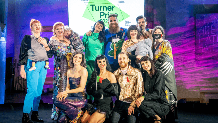 Members of the Array Collective winning the Turner Prize