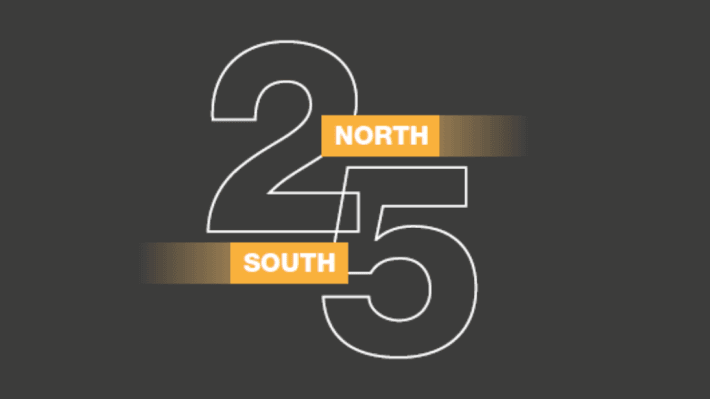 a logo of North South 25