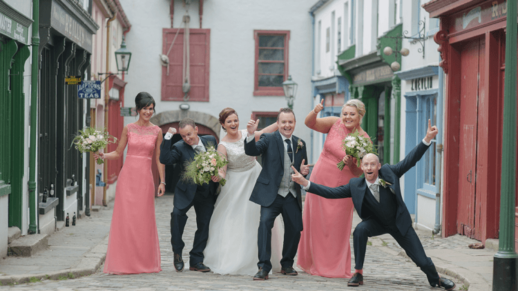 Wedding party in Ulster Street 